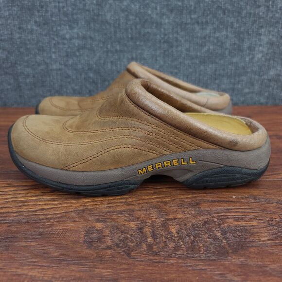 Merrell Jungle Moc Slip On Clogs Womens 7 Brown Suede Comfort Casual - Picture 5 of 14